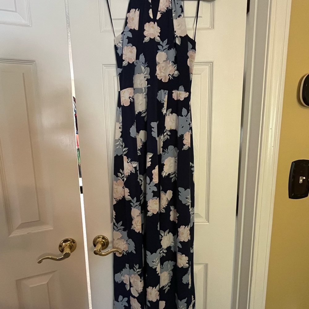 Floral Halter Maxi Dress